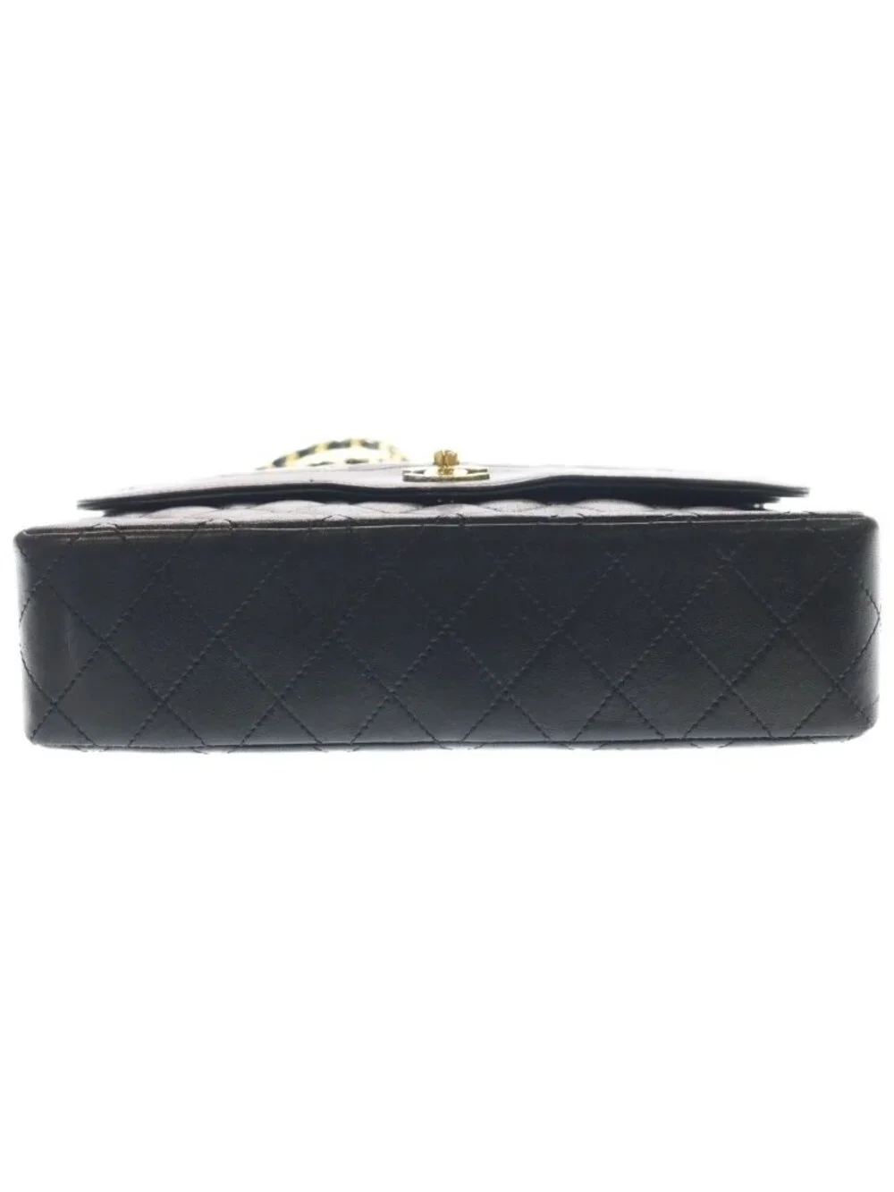Chanel Quilted Limited Edition Lambskin Leather Double Flap Chain Shoulder